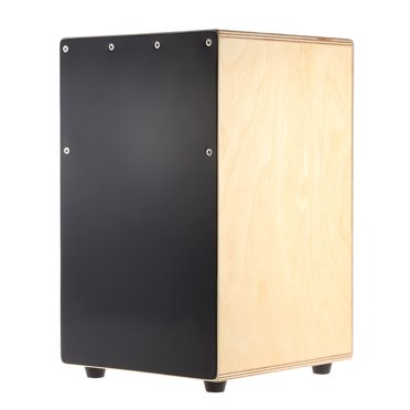 Wooden Cajon Hand Drum Box Drum Persussion Instrument with Stings Rubber Feet 23 * 24 * 37cm