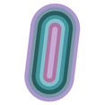 thumbnail image 2 of veasfak Anti Slip Bathroom Rugs Fast Drying Bathmat for Laundry Room 80x160cm Violet, 2 of 9