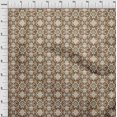 thumbnail image 4 of oneOone Polyester Spandex Brown Fabric Floral Dress Material Fabric Print Fabric By The Yard 56 Inch Wide, 4 of 4