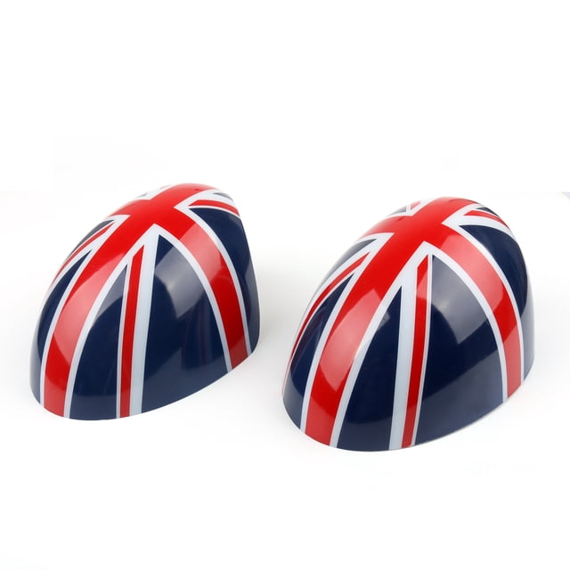 2x Union Jack WING Mirror Covers Fit for MINI Cooper R55 R56 R57 Power Fold Mirror
