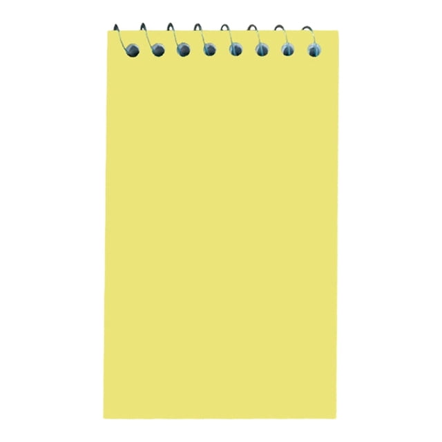 3x5 Inch Top Bound Spiral Memo Pads, Pocket Mini Notebooks, Portable Wire Binding Note Book,50 Sheet Per Pad Small Jotter for On The Go Quick Note Task Draft & Temporary Information Recording,Yellow