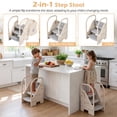 thumbnail image 2 of Gymax Toddler Step StoolAdjustable 3-Step Helper Stool w/ Safety Handles&Non-slip Pad, 2 of 10