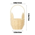 thumbnail image 3 of Lksixu Easter Baskets for Kids, Small Rattan Woven Easter Bunny Basket with Handle, Portable Lightweight Easter Eggs Hunting Basket Rustic Farmhouse Decorative Flower Basket Spring Decor for Home, 3 of 9
