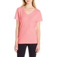 thumbnail image 2 of Hanes T-Shirt Col en V pour Femmes X-Temp, 2TG, Rose Néon Chiné, 2 of 3