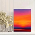 thumbnail image 2 of Qisvanset Abstract Gradient Sunset Canvas Print 12x16 Inch Dining Room Decor, 2 of 8