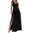 thumbnail image 1 of VEKDONE Liquidation 2025 Robe Élégante pour Femme Invitée de Mariage à une Épaule Soirée Formelle Cocktail Longue Maxi Robes, Robes Hawaïennes pour Femmes, 1 of 7