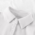 thumbnail image 5 of RXIRUCGD Chemises à Manches Longues Unies pour Filles, Jolis Chandails Ras du Cou, Hauts à Col à Revers, Blouses Décontractées, Vêtements ( Blanc, Taille : 4 Ans ), 5 of 5