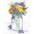 thumbnail image 2 of Wildflower Jar Kit de Point de Croix Compté-8"X10 Pouces 14 Unités, 2 of 2