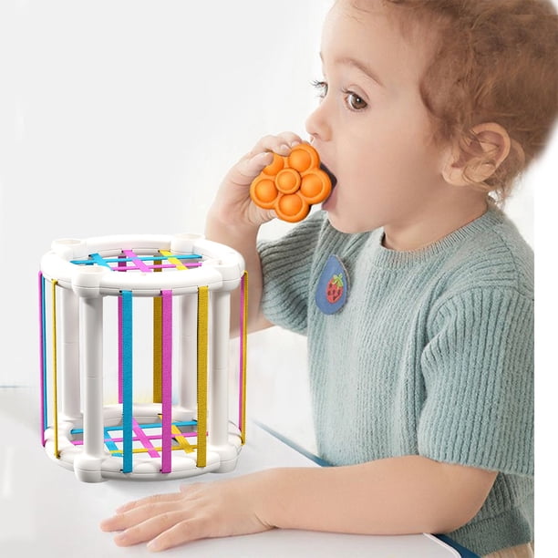 VGEBY jouet de tri de forme Enfants Sensory Bin Kid Forme Tri Jouet Éducatif Boule Multicolore