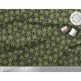 thumbnail image 3 of Soimoi Velvet Fabric Chestnut Leaves Printed Craft Fabric by The Yard 58 Inch Wide, 3 of 3