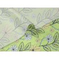 thumbnail image 5 of oneOone Velvet Light Green Fabric Leaves & Flower Floral Sewing Craft Projects Fabric Prints By Yard 58 Inch Wide, 5 of 5