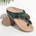 thumbnail image 1 of RKSTN Sandals for Women Flat Massage Flip Flops Sandals And Slippers Set Toe Sandals Soft Comfortable Sandals, 1 of 4
