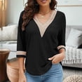 thumbnail image 2 of HVOBTTY Chemises Confortables à Manches Longues pour Femmes, Veste de Complet Décontractée Unie pour Femmes Noire, TTTG, 2 of 5