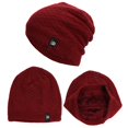 thumbnail image 4 of Womens and Mens Diamond Check Sweater Cap Men's Cycling Soft Knit Cap, 4 of 4