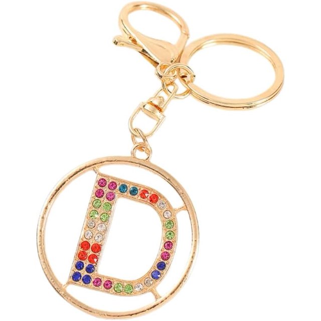 Letter Keychain,26 Letters A-Z Decorative Letter Keychain,Name Keychain for Women Girls Men Teenager Gift