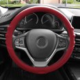 thumbnail image 3 of FH Group, Silicone Steering wheel cover Grip Marks Design Burgundy for Auto, 3 of 4