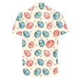thumbnail image 4 of VBTAPA Mens Spring Shirts Happy Easter Day Rabbit Eggs Print Button Down Shirt Short Sleeve Hawaiian Beach Party Tops on Sale Multicolor L, 4 of 6