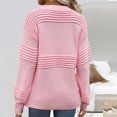 thumbnail image 2 of Besolor Chandails pour Femmes Col Ras du Cou Manches Longues Hauts en Tricot Ajourés Décontractés Amples Chandails à Enfiler Tenues d'Automne, 2 of 2