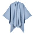 thumbnail image 1 of Women's Warm Shawl Wrap Cape - Reversible Open Front Poncho Sweater for Winter, 1 of 2