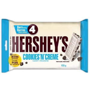 HERSHEY'S COOKIES 'N' CRÈME Barres à bonbons pleine taille, boîte de 4