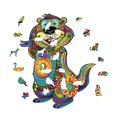 thumbnail image 2 of Wood Marmot Shape Puzzle 210-Piece Hard Irregular Jigsaw Brain Teaser Board Game for Adults Family Desk Showcase Unique Gift, 2 of 8