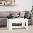 thumbnail image 1 of vidaXL Coffee Table High Gloss White 101x49x52 cm Engineered Wood, 1 of 5