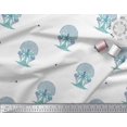 thumbnail image 2 of Soimoi Poly Georgette Fabric Tree Block Printed Fabric 1 Yard 52 Inch Wide, 2 of 3