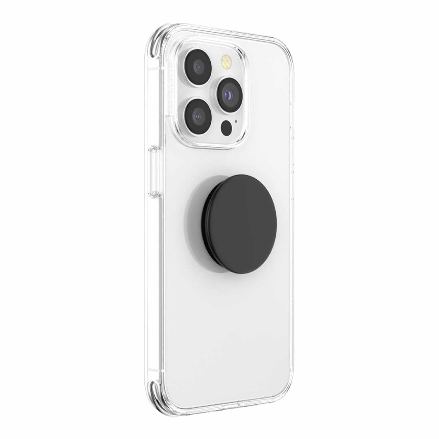 ​​​​PopSockets Phone Grip with Expanding Kickstand, Adhesive Grip - Black