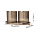 thumbnail image 3 of ZZkhGO Mouthwash Cup Set, Household Rinse Cup, Portable Toothpaste Holder with Base for Bathroom Travel Use, 3 of 6