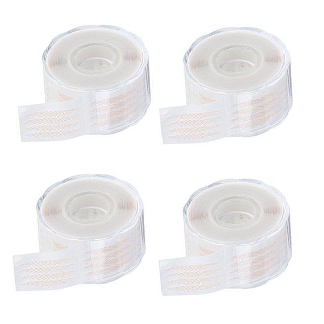 4 Rolls Naturally Makeup Invisible Double Eyelid Tapes, Water Adhesive Eye Lid