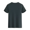 thumbnail image 4 of Styesk T Shirts for Man Solid-Color Casual Elastic Sports Short Sleeved Round-Neck Blouses, 4 of 5