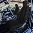 thumbnail image 4 of For 2017-2024 Tesla Model 3 FH Group Faux Leather Custom Fit Car Seat Covers   Black - Full Set, 4 of 8