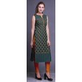 thumbnail image 3 of Bimba Tuniques Droites pour Femmes Imprimées Sans Manches Kurti Décontractée Robe Moyen, 3 of 5