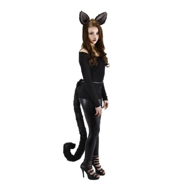 Deluxe Kitty Oreilles de Chat Accessoire de Costume Adulte