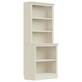 thumbnail image 1 of VAUXHILL & CO. Halston Multi-Depth Bookcase, Adjustable Shelving Unit, Cream, 1 of 10
