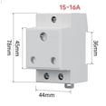 thumbnail image 1 of Prise Rail DIN Prise avec Protection Intégrée pour Contact Mise à la Terre Prise de Contact pour Panneau de Distribution Prise Modulaire Prise d'Alimentation, 1 of 3