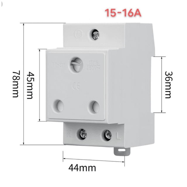 Prise Rail DIN Prise avec Protection Intégrée pour Contact Mise à la Terre Prise de Contact pour Panneau de Distribution Prise Modulaire Prise d'Alimentation