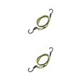 thumbnail image 3 of ZheElen 1/2/3/5 Durable Luggage Rope - Secure And Weather-resistant For Travel Easy Installation Straps With Hook yellow black 120cm 2PCS, 3 of 6