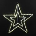 thumbnail image 2 of Novelty Lights LED Warm White Star Rope Light Motif Sculpture, 20" Large Double Star, 2 of 2