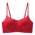 thumbnail image 4 of hoksml Woman's Wireless Bras Comfortable Seamless Bra Solid Color Thin Style Ventilate Back Buckle Bra Without Steel Rim Everyday Bras 2025 on Clearance, 4 of 7