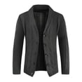 thumbnail image 1 of WREESH Autumn Cardigan Solid Color Personality Slim Button Everyday Casual Men's Sweater, 1 of 5