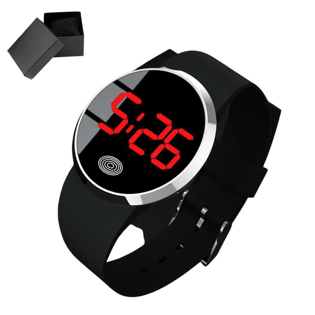 Fashion Plastic Watch LED Electronic Watch Clear Hour Display Long-term Use Material Simple Design For Business