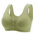thumbnail image 1 of Yuyuzo Plus Size Front Snap Closure Bras for Seniors Wireless Bras Full Coverage Comfort Everyday Bras, 1 of 6