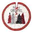 thumbnail image 1 of Pisexur Christmas Tree Skirt ,Many patterns 35.6"Christmas Tree Upholstered Bottom Cover, Suitable For Christmas Tree Decorations, Christmas Family Gathering Christmas Decorations Christmas Gifts, 1 of 5