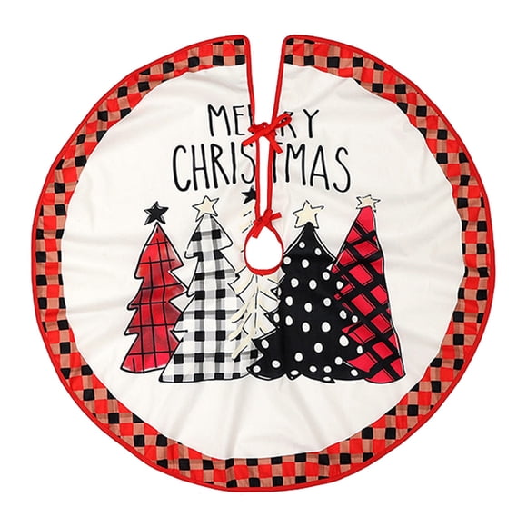 RKSTN Christmas Decorations Christmas Ornaments Christmas Tree Skirt 80CM Printed Tree Skirt Home Christmas Tree Decoration Christmas Decor,Christmas Gifts
