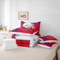 thumbnail image 5 of YST American Football City 7-Piece Comforter Set with Sheets, Red Blue, Queen Size, Football Player Helmet Design, Polyester, Comforter & Duvet Type, 7 Count, 5 of 5