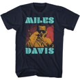 thumbnail image 1 of Miles Davis Tri Color Navy Adult T-Shirt Xlt, 1 of 2