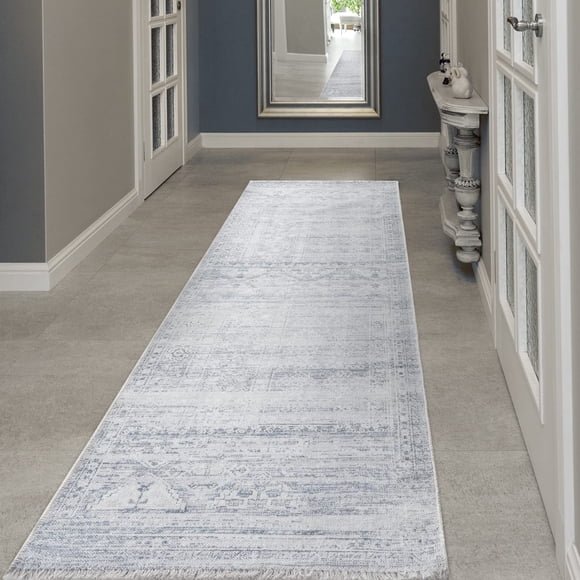 BY COCOON 2'6"x8' Runner Rug| Carpet Runner Kitchen Rug Kitchen Runner Washable Rug Entryway Rugs Hallway Runner Kitchen Mat Small Rug Runners Rugs for Hallway Non Slip Kitchen Carpet (80 Cm x 244 Cm)