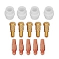 thumbnail image 1 of 24KD Tip, Contact Holder 24KD MIG Welding Torch Part Easy Installation 14pcs  CNC  For Welding Torch 0.8mm, 1 of 8