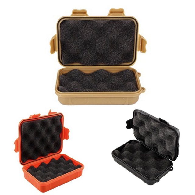 AMERTEER Outdoor Camping Travel Waterproof Airtight Survival Case Storage Box Container Black L
